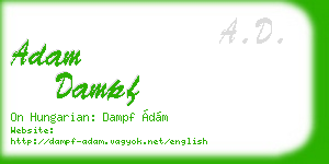 adam dampf business card